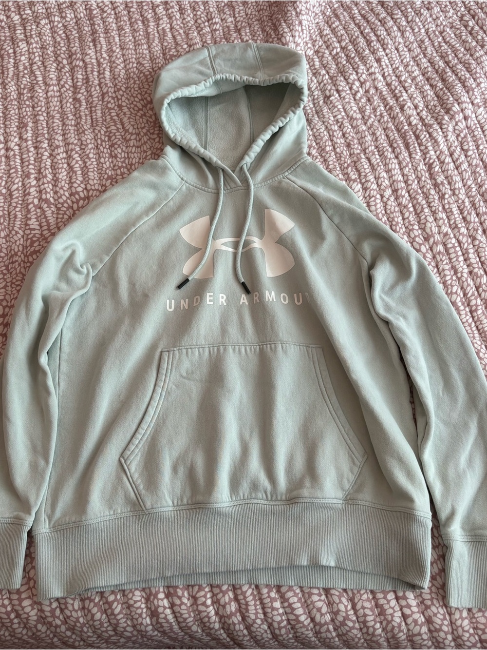 Under Armour Light Mint Green Fleece-Lined Hoodie